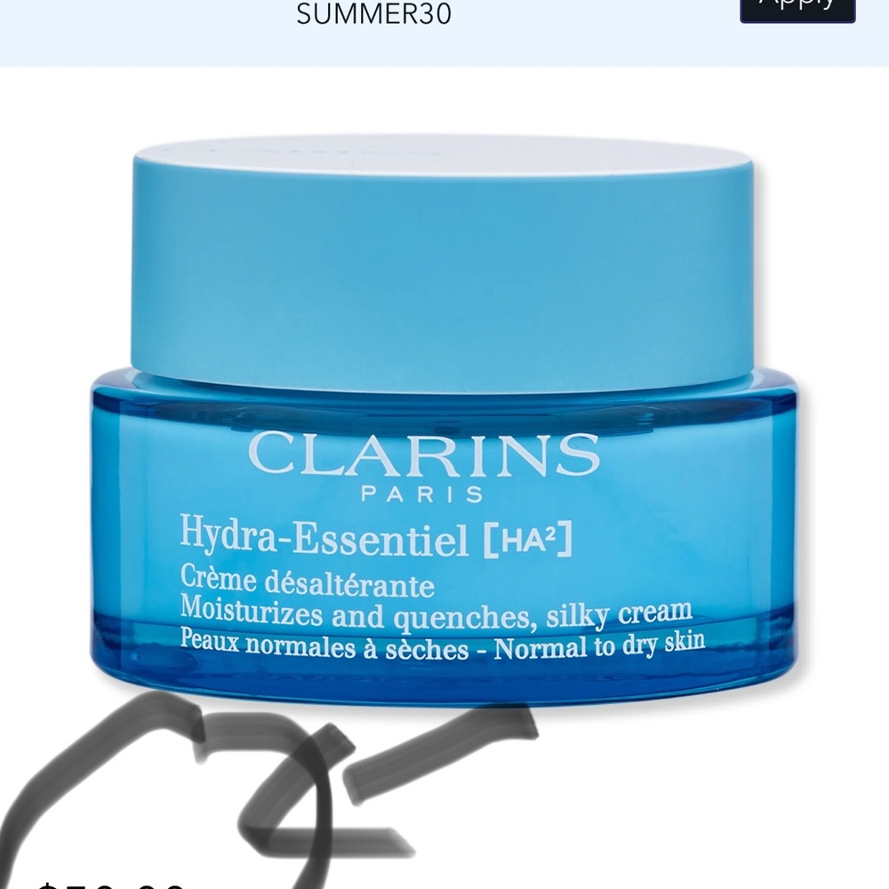 Clarins Hydra-Essentiel Moisturizer - Blue
